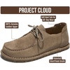 image:image100 Genuine Leather Moccasin Loafers for Women  Moccasin Shoes for WomenTaupe Suede