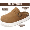 image:imageGirls Clogs 100 Genuine Leather Mules for Kids Cork Footbed NonSlip SoleChestnut Suede