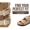 image:imageProject Cloud 100 Genuine Leather Ankle Strap Footbed Sandals WomenGardaBeige Leather