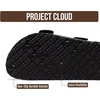 image:imageProject Cloud 100 Genuine Leather Ankle Strap Footbed Sandals WomenGardaBlack Oiled Leather