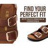 image:imageProject Cloud 100 Genuine Leather Ankle Strap Footbed Sandals WomenGardaCognac Leather