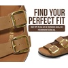image:imageProject Cloud 100 Genuine Leather Ankle Strap Footbed Sandals WomenGardaTan