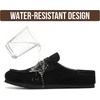 image:imageProject Cloud 100 Genuine Leather Clogs for Women Footwear 2026Black Suede