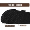 image:imageProject Cloud 100 Genuine Leather Footbed Sandals for Women SantoriniBlack Matte Iridescent