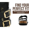 image:imageProject Cloud 100 Genuine Leather Footbed Sandals for Women SantoriniBlack Patent