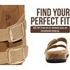 image:imageProject Cloud 100 Genuine Leather Footbed Sandals for Women SantoriniCamel