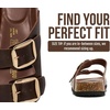 image:imageProject Cloud 100 Genuine Leather Footbed Sandals for Women SantoriniChocolate