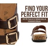 image:imageProject Cloud 100 Genuine Leather Footbed Sandals for Women SantoriniChocolate Distressed Leather