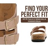 image:imageProject Cloud 100 Genuine Leather Footbed Sandals for Women SantoriniDust Pink Suede