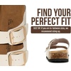 image:imageProject Cloud 100 Genuine Leather Footbed Sandals for Women SantoriniIvory Leather