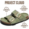 image:imageProject Cloud 100 Genuine Leather Footbed Sandals for Women SantoriniPistachio