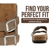 image:imageProject Cloud 100 Genuine Leather Footbed Sandals for Women SantoriniTaupe Suede