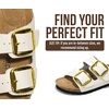 image:imageProject Cloud 100 Genuine Leather Footbed Sandals for Women SantoriniWhite Leather