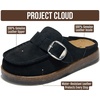 image:imageProject Cloud 100 Genuine Leather Girls Clogs  Non Slip MulesBlack Suede