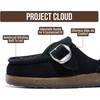 image:imageProject Cloud 100 Genuine Leather Girls Clogs  Non Slip MulesBlack Suede