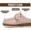 image:imageProject Cloud 100 Genuine Leather Girls Clogs  Non Slip MulesLight Pink Suede