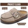 image:imageProject Cloud 100 Genuine Leather Girls Clogs  Non Slip MulesTaupe Suede