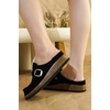 image:imageProject Cloud 100 Genuine Leather Moccasin Style Clogs for Women CarlineBlack