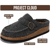 image:imageProject Cloud 100 Genuine Leather Moccasin Style Clogs for Women CarlineDark Grey Flannel
