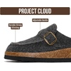 image:imageProject Cloud 100 Genuine Leather Moccasin Style Clogs for Women CarlineDark Grey Flannel