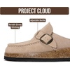 image:imageProject Cloud 100 Genuine Leather Moccasin Style Clogs for Women CarlineStone Suede