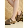 image:imageProject Cloud 100 Genuine Leather Moccasin Style Clogs for Women CarlineTaupe