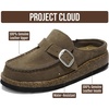 image:imageProject Cloud 100 Genuine Leather Moccasin Style Clogs for Women CarlineTaupe