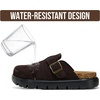 image:imageProject Cloud 100 Genuine Leather Platform Clogs for Women BentonChunkyChoco Brown Suede