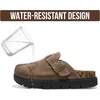 image:imageProject Cloud 100 Genuine Leather Platform Clogs for Women BentonChunkyFoss Suede