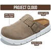 image:imageProject Cloud 100 Genuine Leather Platform Clogs for Women BentonChunkyTaupe Suede