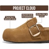 image:imageProject Cloud 100 Genuine Leather Platform Clogs for Women RotheraChestnut Suede