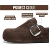image:imageProject Cloud 100 Genuine Leather Platform Clogs for Women RotheraChocolate Suede