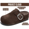 image:imageProject Cloud 100 Genuine Leather Platform Clogs for Women RotheraChocolate Suede