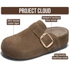 image:imageProject Cloud 100 Genuine Leather Platform Clogs for Women RotheraTaupe Suede