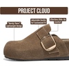 image:imageProject Cloud 100 Genuine Leather Platform Clogs for Women RotheraTaupe Suede