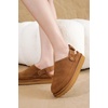 image:imageProject Cloud 100 Genuine Leather Platform Mule Clogs for Women GoldstarChestnut