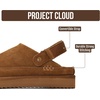 image:imageProject Cloud 100 Genuine Leather Platform Mule Clogs for Women GoldstarChestnut