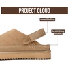 image:imageProject Cloud 100 Genuine Leather Platform Mule Clogs for Women GoldstarSand