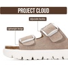 image:imageProject Cloud 100 Genuine Leather Platform Sandals Women GreecechunkyBeige Suede
