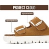 image:imageProject Cloud 100 Genuine Leather Platform Sandals Women GreecechunkyChestnut Suede