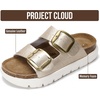 image:imageProject Cloud 100 Genuine Leather Platform Sandals Women GreecechunkyLight Gold