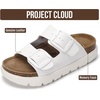 image:imageProject Cloud 100 Genuine Leather Platform Sandals Women GreecechunkyWhite