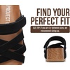 image:imageProject Cloud 100 Genuine Leather Platform Sandals Women PacificaBlack Suede