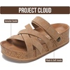 image:imageProject Cloud 100 Genuine Leather Platform Sandals Women PacificaSand Suede
