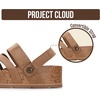 image:imageProject Cloud 100 Genuine Leather Platform Sandals Women PacificaSand Suede