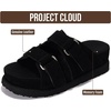 image:imageProject Cloud 100 Genuine Leather Platform Sandals amp Slides for WomenBlack Suede