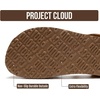 image:imageProject Cloud 100 Genuine Leather Platform Sandals amp Slides for WomenChestnut Suede  Bronzestar