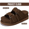 image:imageProject Cloud 100 Genuine Leather Platform Sandals amp Slides for WomenMocha Suede