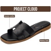 image:imageProject Cloud 100 Genuine Leather Sandals Women Flats For Women JannelBlack