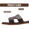 image:imageProject Cloud 100 Genuine Leather Sandals Women Flats For Women JannelDark Chocolate Leather